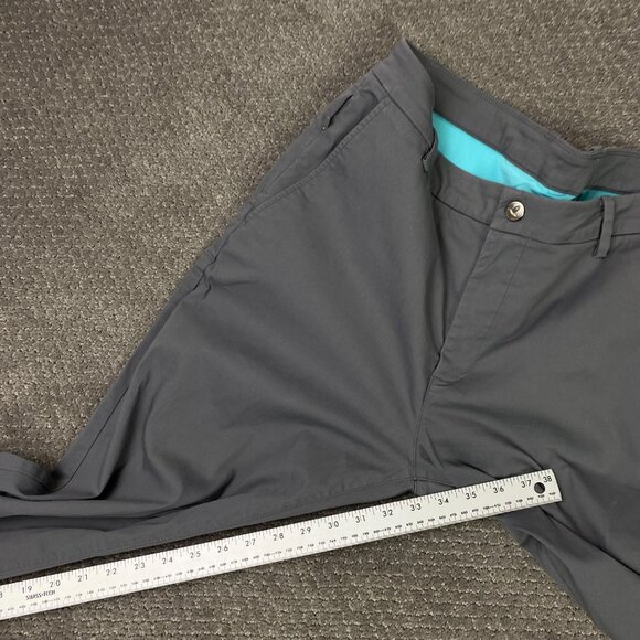 Birddogs 6 Pocket Pants Men's 34 x 34 Fits 34 x 33 Gray Chino Performance Golf - Picture 12 of 13